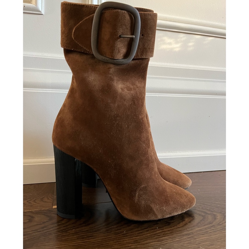 Saint Laurent Suede Booties - sz 5